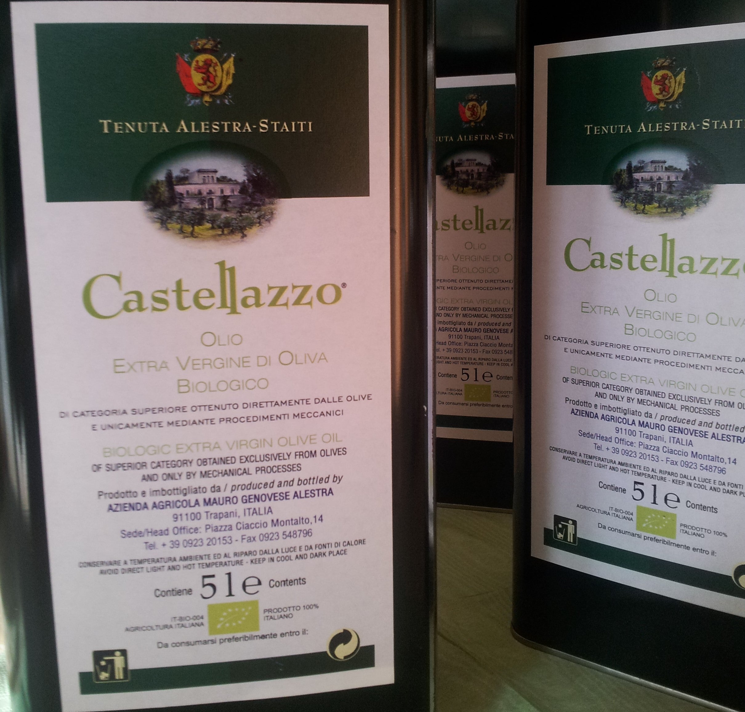 Latta 5 litri olio extravergine biologico di oliva 2025